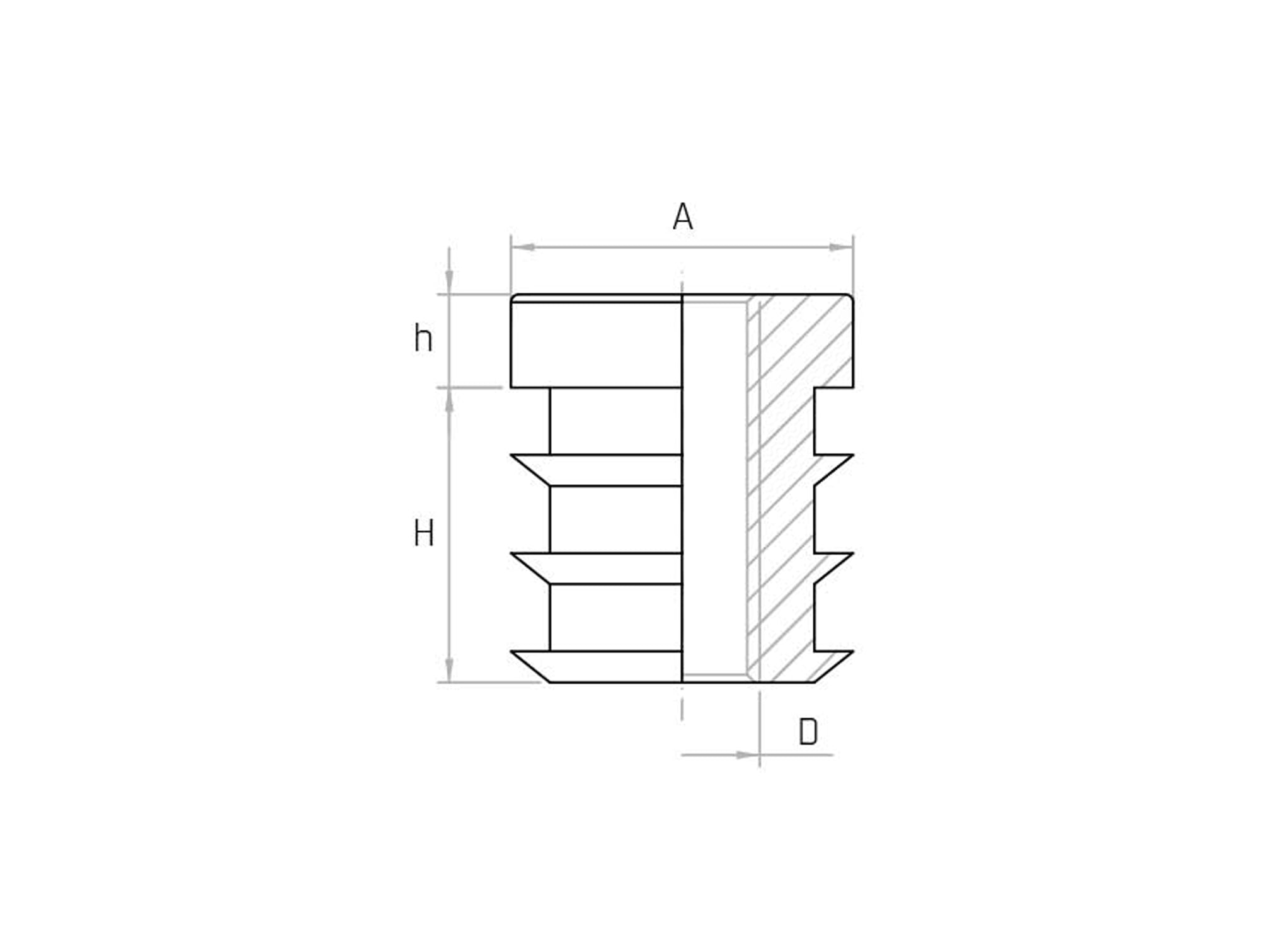 PNF - EMBOUTS RONDS FILETÉS (Pack de 50 pièces) - Gamme PNF - EMBOUTS RONDS FILETÉS (Pack de 50 pièces) - Gamme